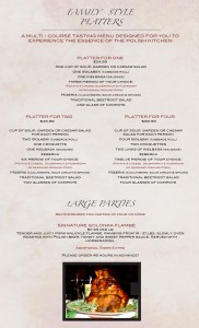 Dinner Menu Page 4 at Cracovia Polish American Restaurant and Bar